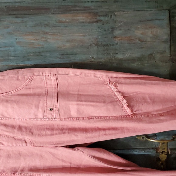 XCVI Linen Blend Casual Pull-On Pant in Dusty Pink, Size XLarge, NWOT - Picture 6 of 11
